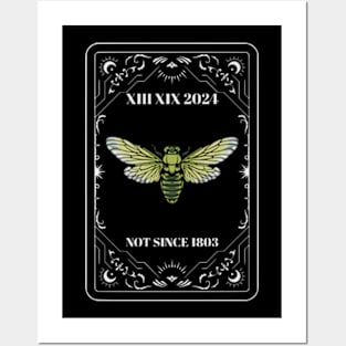 Cicadas Tarot Card XIII XIX 2024 Not Since 1803 Posters and Art